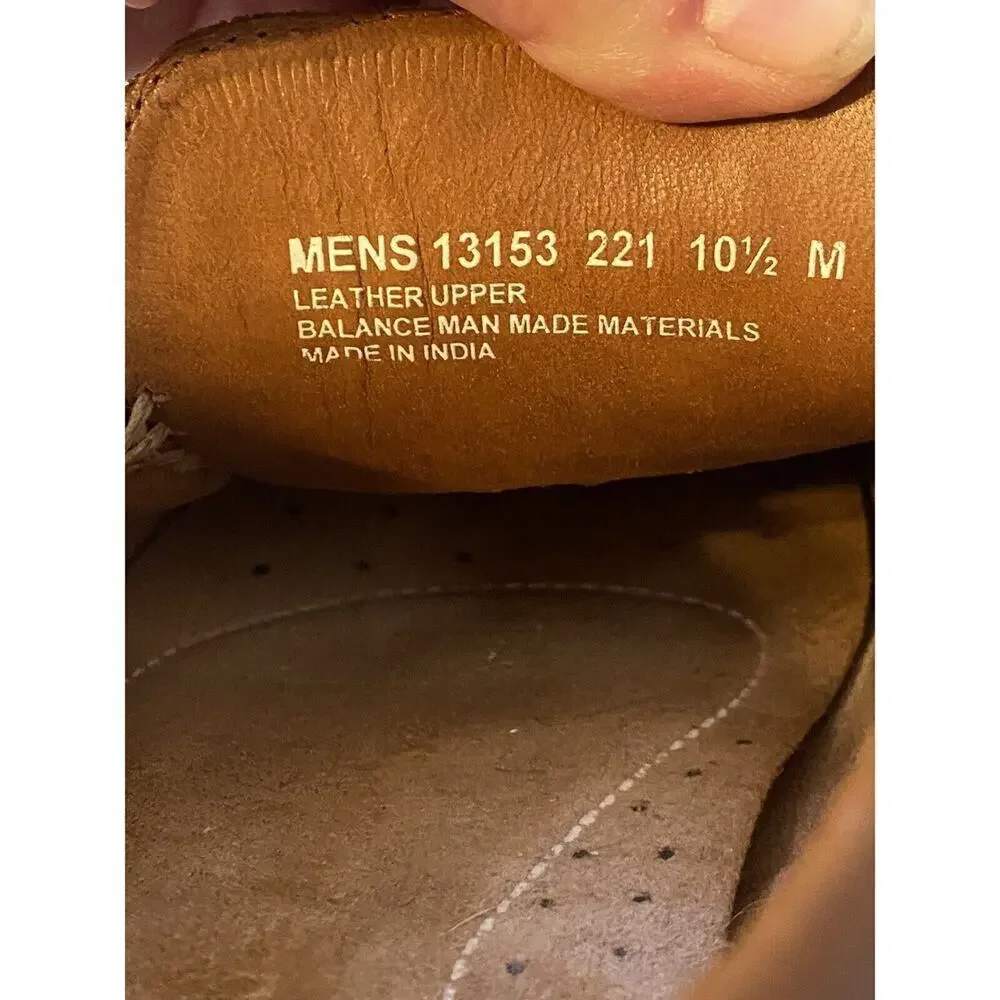 Florsheim Men's 10 1/2 Brown Leather Driving Moccasin Moc Toe Penny Loafers
